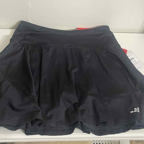 BCG WOMEN'S TENNIS HIGH RISE BLACK SKORT SIZE SMALL ACTIVEWEAR POCKETS NWT - Picture 2 of 6